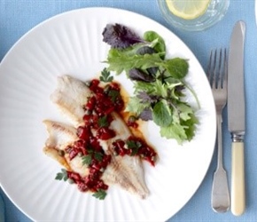 Fish with Vermouth Vinegar Butter Sauce